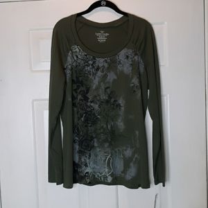 Pretty Faded Glory pullover blouse sz XXL